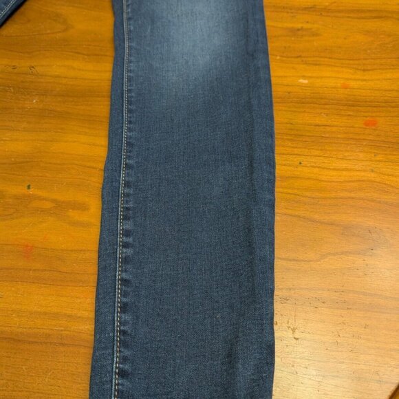 True Religion Jeans 32x28 Womens Blue Halle Mid Rise Super Skinny Dark Stretch - Picture 7 of 14